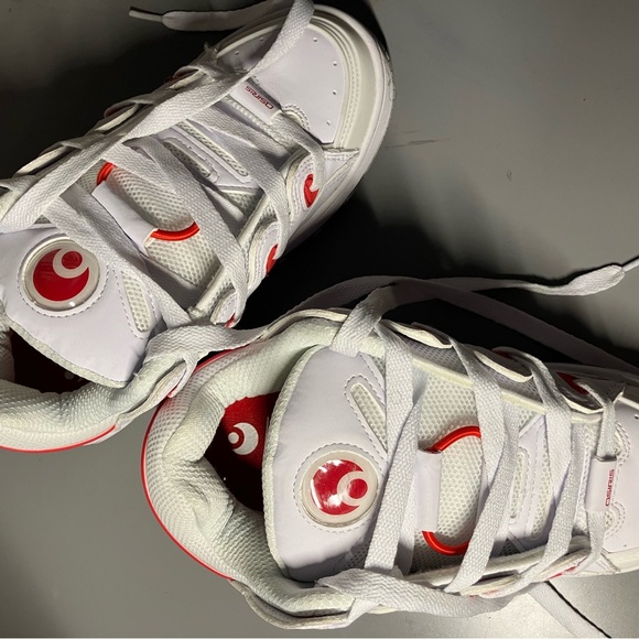 OSIRIS D3 OG E SKATE White and Red Athletic Sneakers - Picture 4 of 4